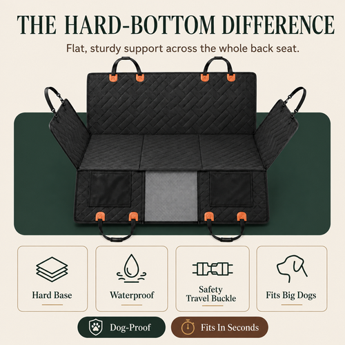 Ironbark RoadDeck — Hard-Bottom Dog Car Hammock